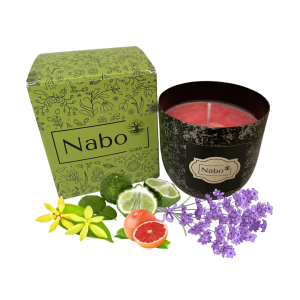 Nabo Sale's Tranquil Night Candle: Burns Up to 24 Hours for Stress-Free Serenity (Black)