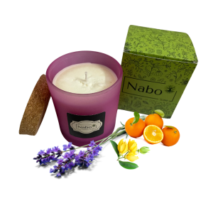 Energizing Aromatherapy: Frosted Pink Soy Candle with Citrus Bliss