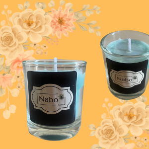 Nabo Sale's Serenity Essence Candle: Handcrafted Tranquility in Plain Glass